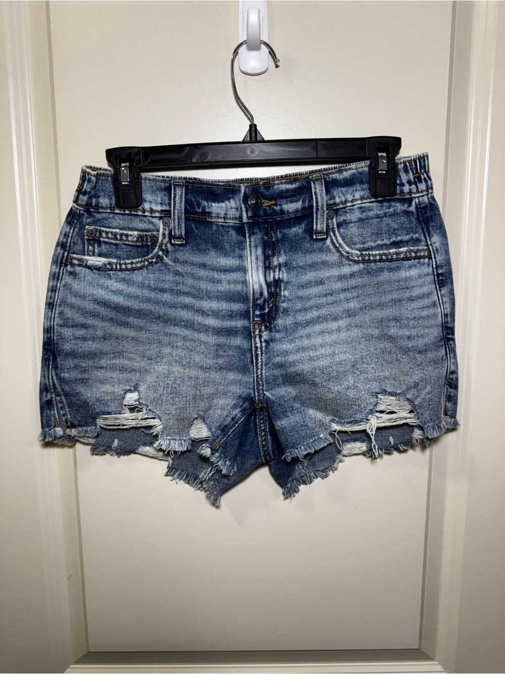 🆕 aerie Light Blue Distressed Denim Cutoff Shorts